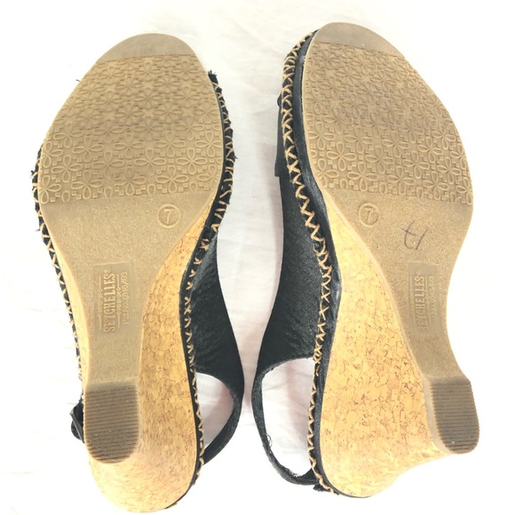 Seychelles Singapore cork sling back wedges size 7 - Picture 5 of 7